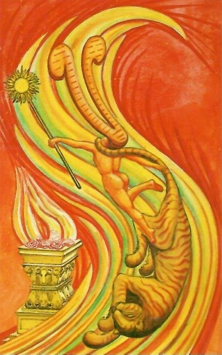 Princezna holí chytá tygra za ocas