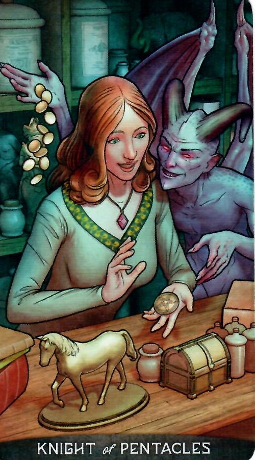 Rytíř mincí - lenost a hamižnost