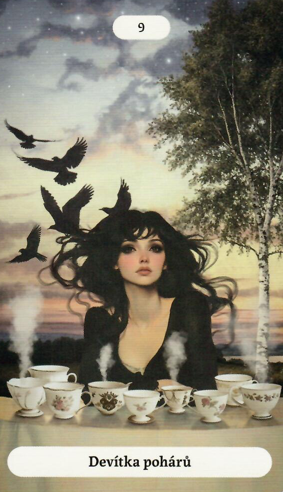 9 pohárů - tarotová sada Hlas přírody