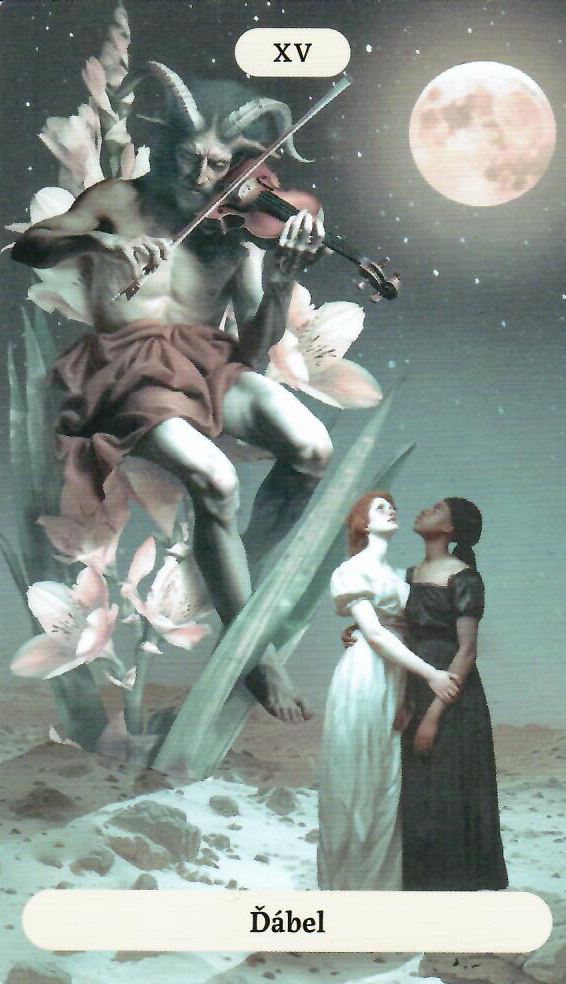 XV Ďábel- tarotová sada Hlas přírody